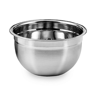 Tigela Mixing Bowl De Inox Redondo 30cm Para Preparo Cozinha Salada Confeitaria - XXG - Ke Home