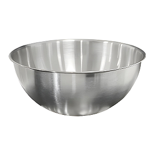 Saladeira Escovada Bowl Tigela de Aço Inox para Servir Saladas Preparo de Alimentos 26cm - KeHome