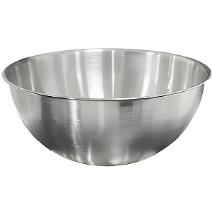Saladeira Escovada Bowl Tigela de Aço Inox para Servir Saladas Preparo de Alimentos 30cm - Ke Home
