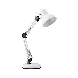 Luminária de Mesa Kovy E27 Branco Garra | MB Led Iluminação 2400