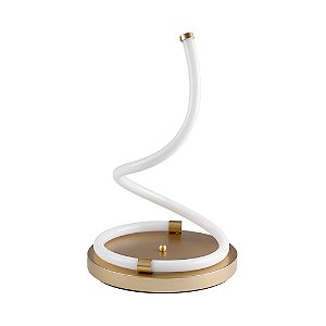 Luminária de Mesa LED Ivar 24W 3000K Dourado | Nordecor 2185