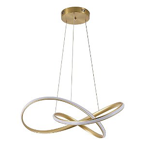 Pendente Led Labra 47W 3000K Dourado | Nordecor 2165