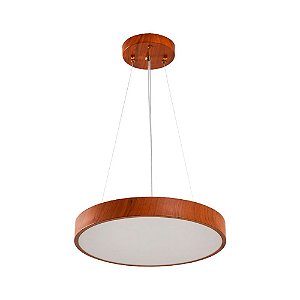 Pendente Led Oris 40cm 24W 3000K Imbuia | Nordecor 2454