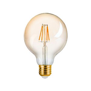 Lâmpada LED Ballon G95 Filamento 4W 300lm 2200K E27 Amber Vintage | Save Energy SE-345.1389