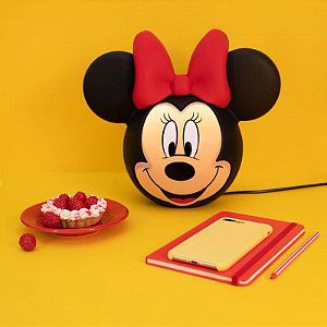 Luminária de Mesa Disney Minnie Cartoon Polietileno e Polipropileno 32x25x17cm | Usare 2439