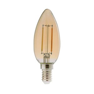 Lâmpada Filamento Led Vela E14 Retrô Âmbar 2W 2200K 127V | Avant 180060252