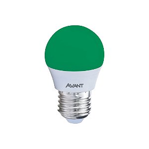 Lâmpada Led Bolinha 4W E27 Luz Verde Bivolt | Avant 168795370