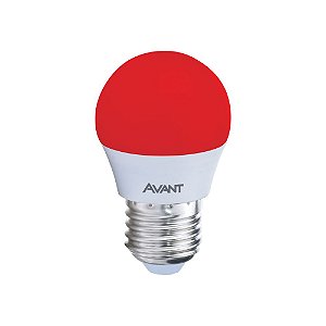 Lâmpada Led Bolinha 4W E27 Luz Vermelha Bivolt | Avant 168795477