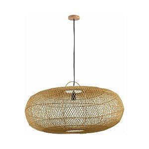 Pendente Otaki Rattan Ø80cm E27 | Skylight SKY-4047G