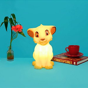 Luminária de Mesa Simba Rei Leão Disney Polietileno 29x19x25cm | Usare 2520