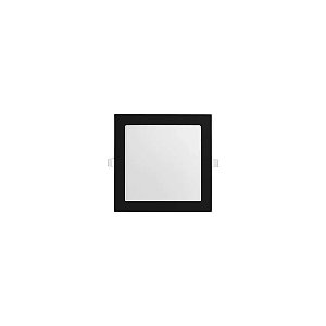 Painel de Embutir Quadrada LED 6W 3000K Jet Black | Saveenergy SE-240.1992