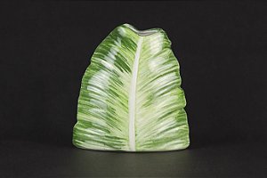 Vaso de cerâmica Folha verde - Silvana Tinelli