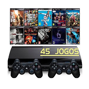 Ps4 com Jogo e Dois Controles  Console de Videogame Playstation