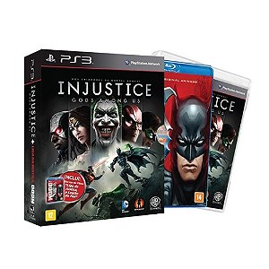 Jogo Injustice Gods Among Us + Liga da Justiça - PS3