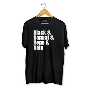 Camiseta Bebeto Alves - BlackBagualNegoVéio (SALDÃO DE VERÃO)