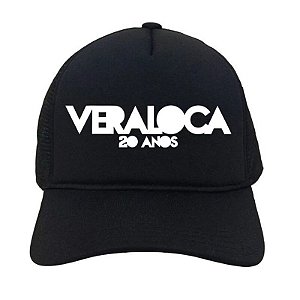 Boné Trucker - Vera Loca 20 Anos Black