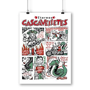 Pôster Eternos Cascavelletes - 40 Anos de Casca (AUTOGRAFADO & NUMERADO)