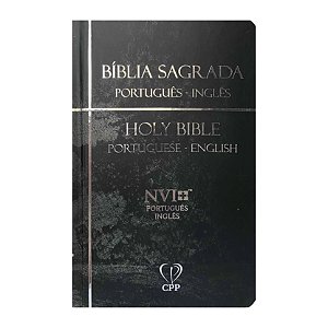 BÍBLIA NVI BILÍNGUE CAPA DURA - PRETA