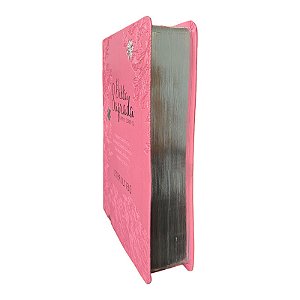 BÍBLIA JUMBO ARC FULL COLOR CAPA PU LUXO C/ HARPA - JARDIM ROSA