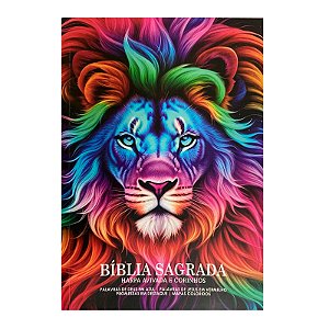 BÍBLIA L. GIGANTE PPM ARC FULL COLOR BROCHURA C/ HARPA - LION COLOR