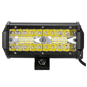 Farol Auxiliar Barra LED 120 W Barco Lancha Carro Off Road