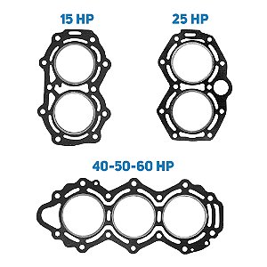 Junta Cabeçote Motor Popa Mercury Tohatsu Super HP 15-25-40-50-60 HP