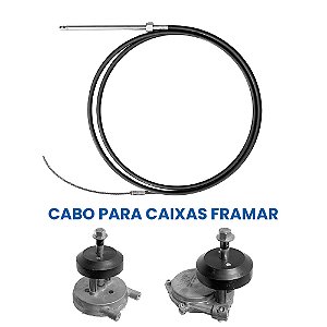 Cabo Direção Engate Rápido Para Caixa Framar 10 a 16 Pés Barco Lancha