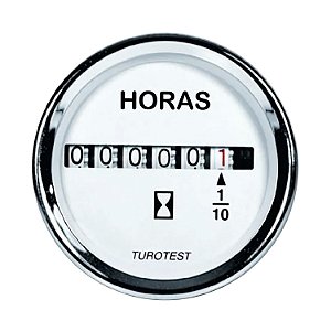 Relógio Horímetro Marcador Horas P/ Barco Lancha - 12-24v
