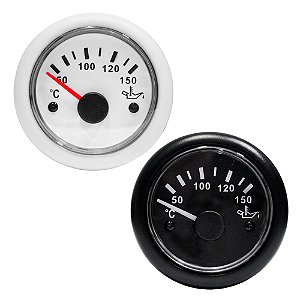 Relógio Indicador Temperatura Óleo Barco 50-150º C 12-24v