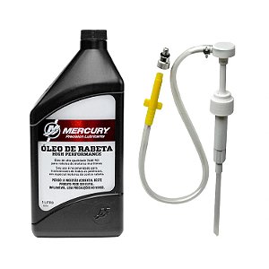 Óleo Rabeta Motor Popa Mercury Sae-90 High + Bomba Troca