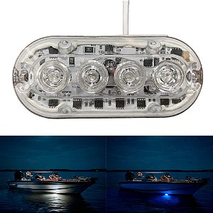 Luz Subaquática 4 LEDs 12v Para Barco Lancha Piscina
