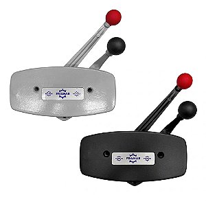 Caixa Manete de Comando 2 Alavancas Para Motor Popa Universal