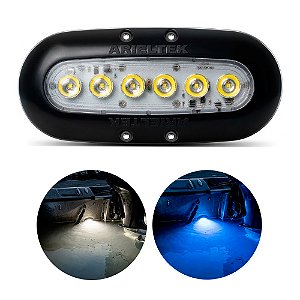 Luz Iluminação Subaquática 6 LEDs 12v Barco Lancha Piscina