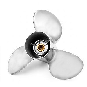 Hélice Aço Inox P/ Motor Popa Yamaha 40-50-60 HP
