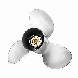 Hélice Aço Inox P/ Motor Popa Yamaha 75-90-115-125-140 Hp