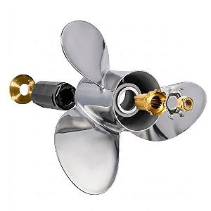 Hélice Aço Inox Para Motor Popa Mercury 75/90/115/125 HP 40-50-60 HP Mod CT