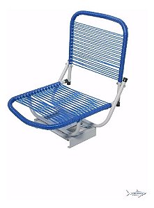 Cadeira Fio Azul Barcos Giratória C/ Encosto Dobrável