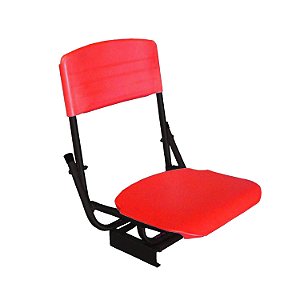 Cadeira Giratória Dobrável Vermelha P/ Barco e Lancha