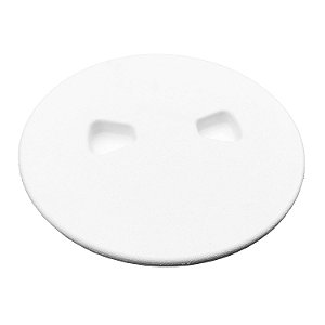 Tampa de Inspeção Náutica Branca Plástico 8 Polegadas 20 cm P/ Barco Lancha