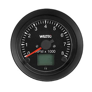 Relógio Contagiro Tacômetro 8000 RPM + Horímetro 85mm Lancha