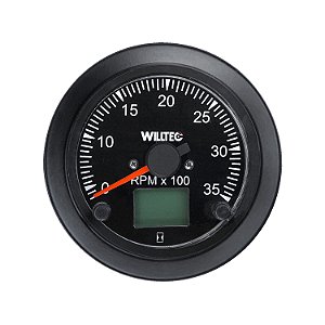 Relógio Contagiro Tacômetro 3500 RPM + Horímetro 85mm Barco