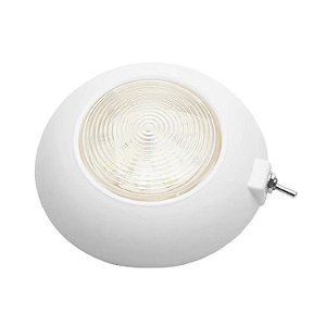 Luminária de Cabine Luz Cortesia LED Branco Barco Lancha 12V