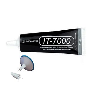 COLA P/ TROCA DE DISPLAY TOUCH CELULAR OU TABLET PRETA 110ML(IT-7000) IMPLASTEC