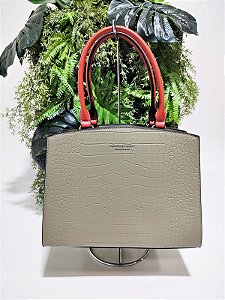 Bolsa Feminina Estruturada Croco