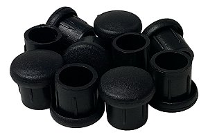 Ponteira Interna 3/4" 19mm Preto - Kit 100 unidades