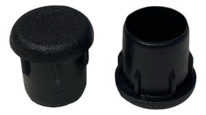 Ponteira Interna 7/8" 22mm Preto - Kit 16 unidades