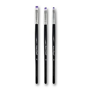 KIT C/3 PINCEIS PARA UNHA EM GEL MACRILAN