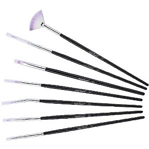 KIT C/7 PINCEL PARA UNHAS ARTÍSTICAS MACRILAN B706