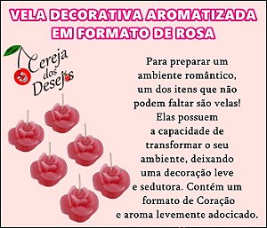 VELA DECORATIVA AROMATIZADA