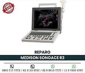 REPARO ULTRASSOM PORTATIL MEDISON SONOACE R3